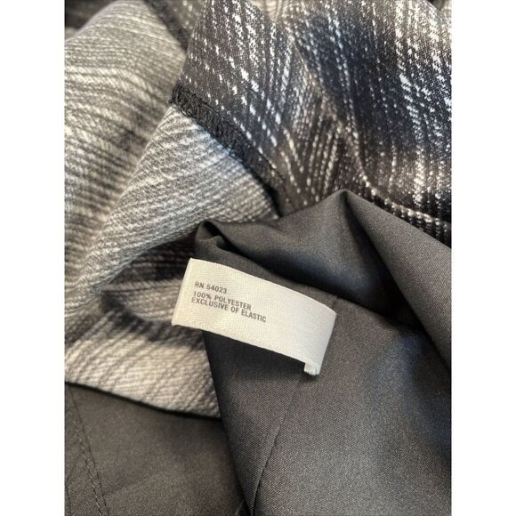 Gap Black Gray Fit And Flare Dress Size 8 One Shoulder Modern Pockets - Picture 4 of 4